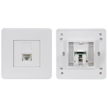 One port cat5 wall plate, ethernet face plate rj45 wall plate 86*86mm with cheap price